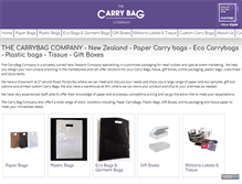 Tablet Screenshot of carrybags.co.nz